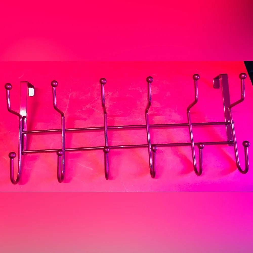 Over Door HotPink Barbie Metal Hook Rack Girls Jackets Accessories Hats Scarves